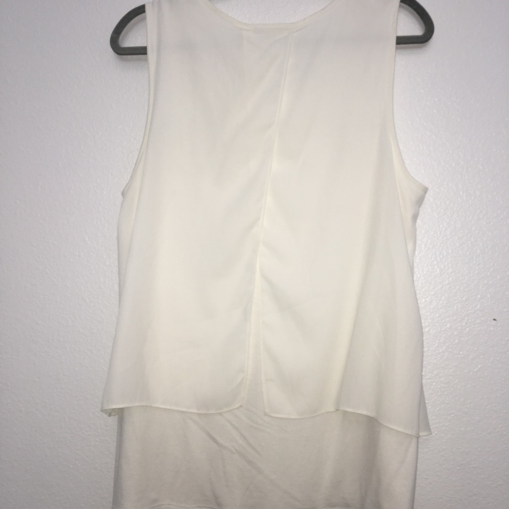 **SOLD LOCALLY** Beige Split Blouse - Picture 3 of 4